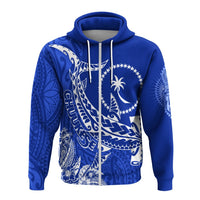 Custom FSM Chuuk Zip Up Hoodie Hammerhead Shark Proud Chuukese - Wonder Print Shop