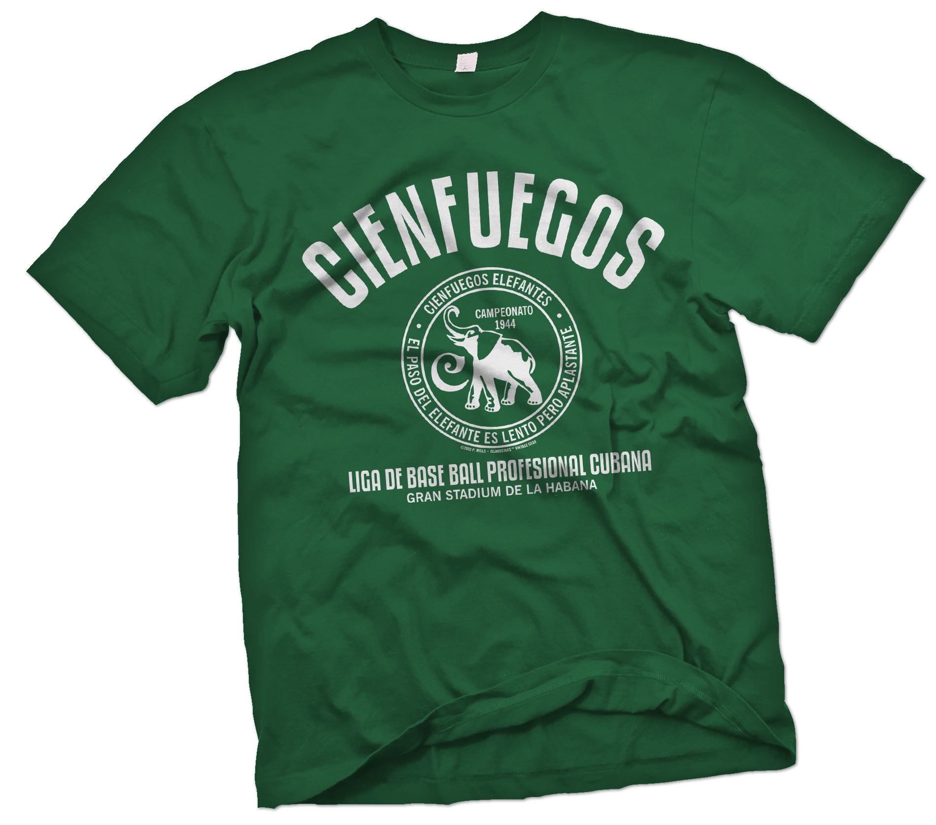 African T Shirt Cienfuegos Elefantes Grandstand T Shirt - Wonder Print Shop