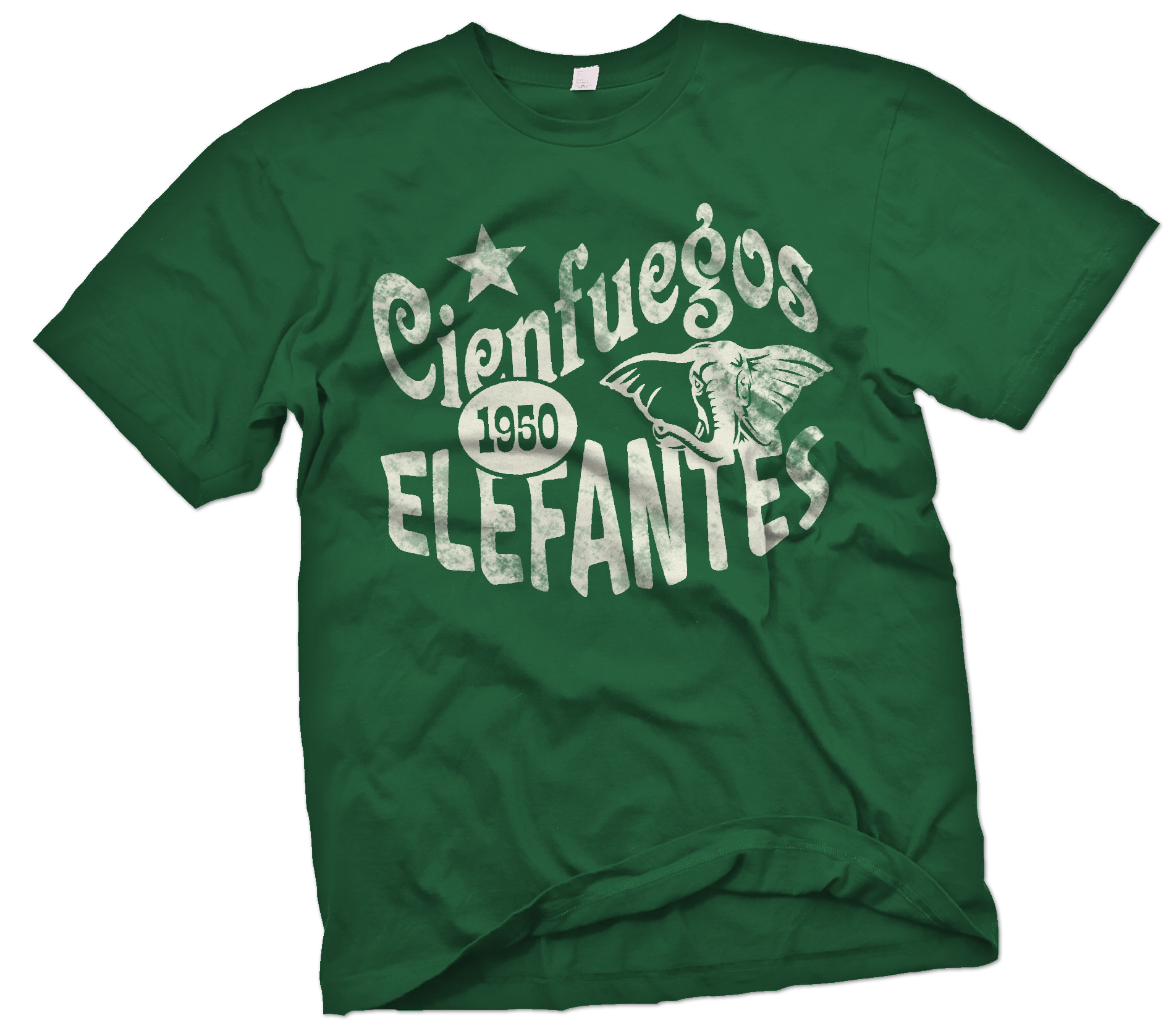 AfricanT Shirt Cienfuegos Elefantes Handpainted African T Shirt - Wonder Print Shop