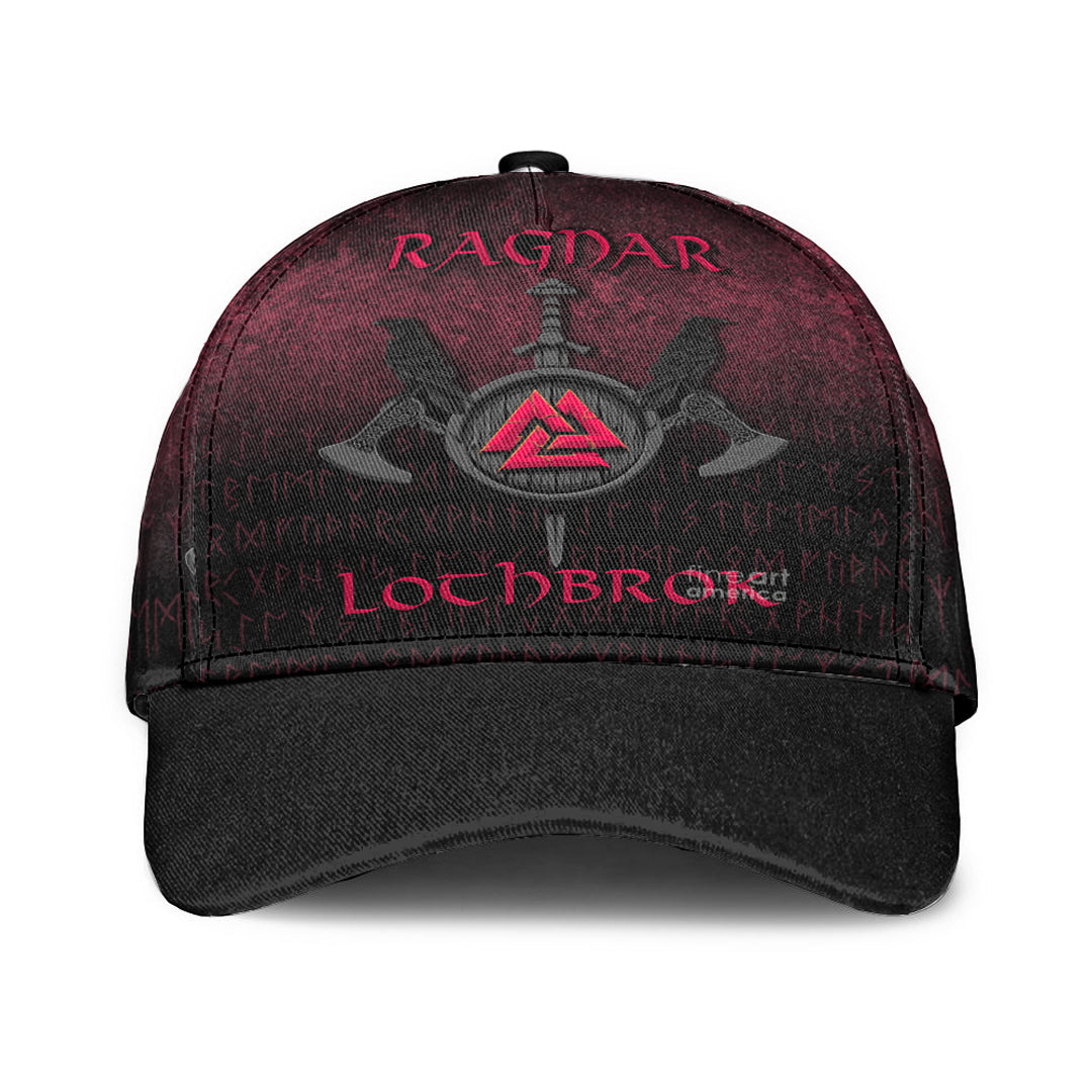 viking-classic-cap-ragnar-lothbrok-ragnar-lodbrok-viking-warrior-red-version-classic-cap