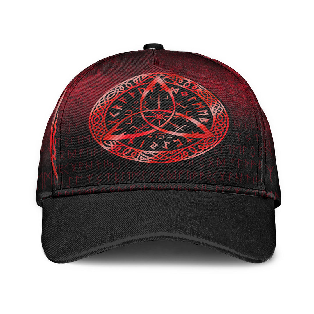 viking-classic-cap-vegvisir-nordic-viking-rune-red-version-classic-cap