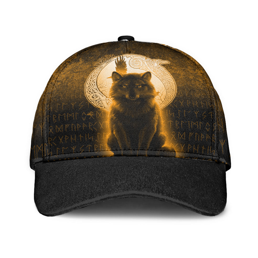 viking-classic-cap-fenrir-viking-wolf-gold-version-classic-cap