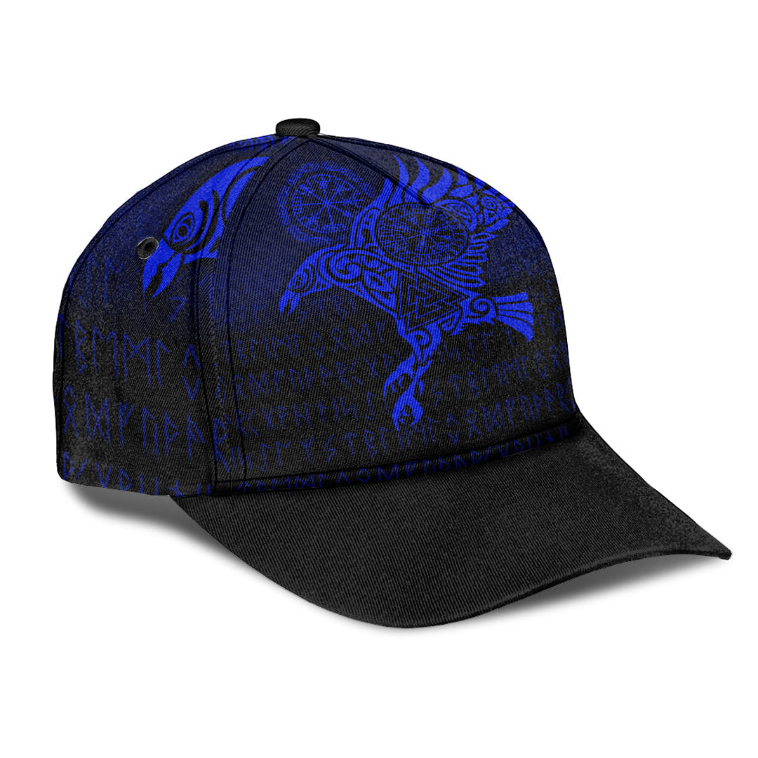 viking-classic-cap-raven-vegvisir-tattoo-blue-version-classic-cap