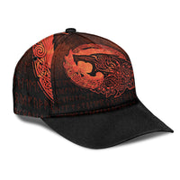 viking-classic-cap-fenrir-viking-3d-tattoo-orange-version-classic-cap