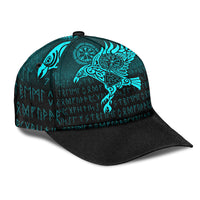 viking-classic-cap-raven-vegvisir-tattoo-cyan-version-classic-cap