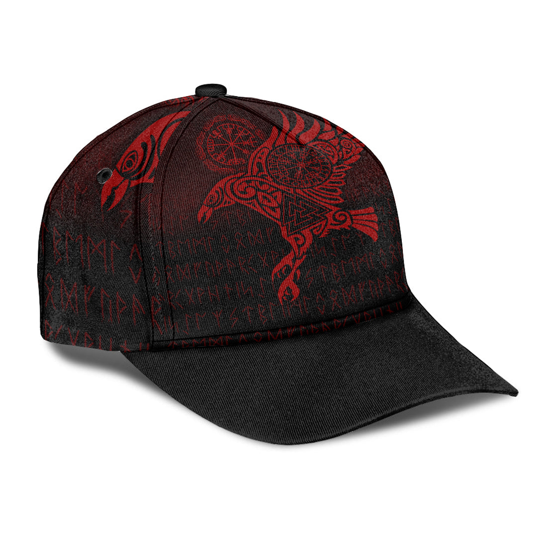 viking-classic-cap-raven-vegvisir-tattoo-red-version-classic-cap