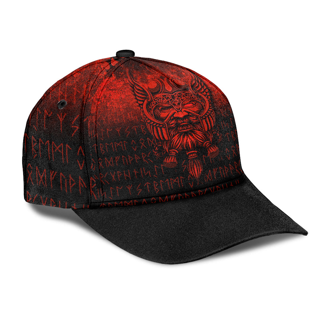 viking-classic-cap-viking-odin-allfather-in-asgard-red-version-classic-cap