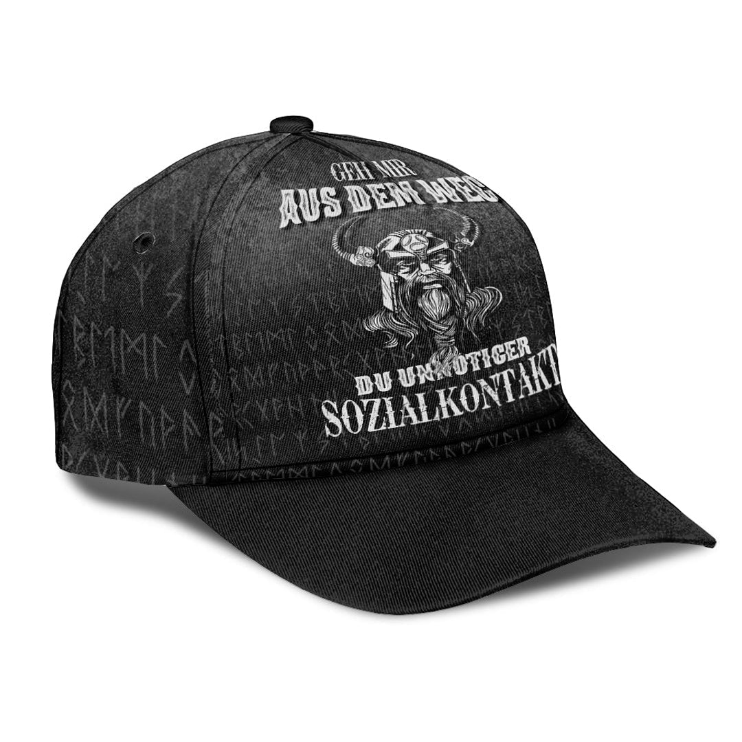 viking-classic-cap-geh-mir-aus-dem-weg-du-unnotiger-sozialkontakt-classic-cap