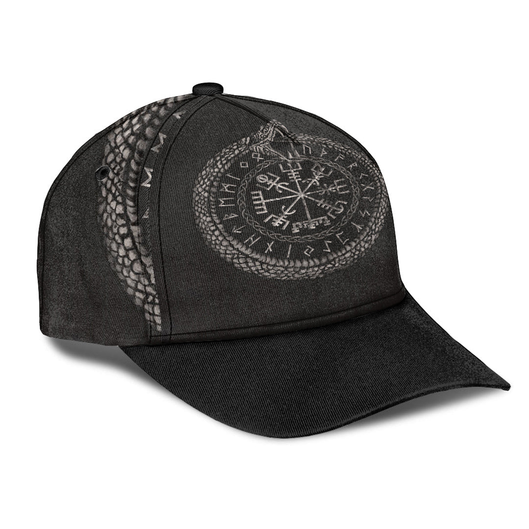 viking-classic-cap-viking-vegvisir-with-ouroboros-and-runes-classic-cap