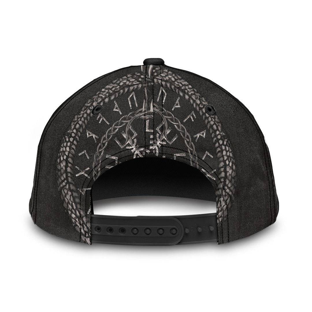 viking-classic-cap-viking-vegvisir-with-ouroboros-and-runes-classic-cap