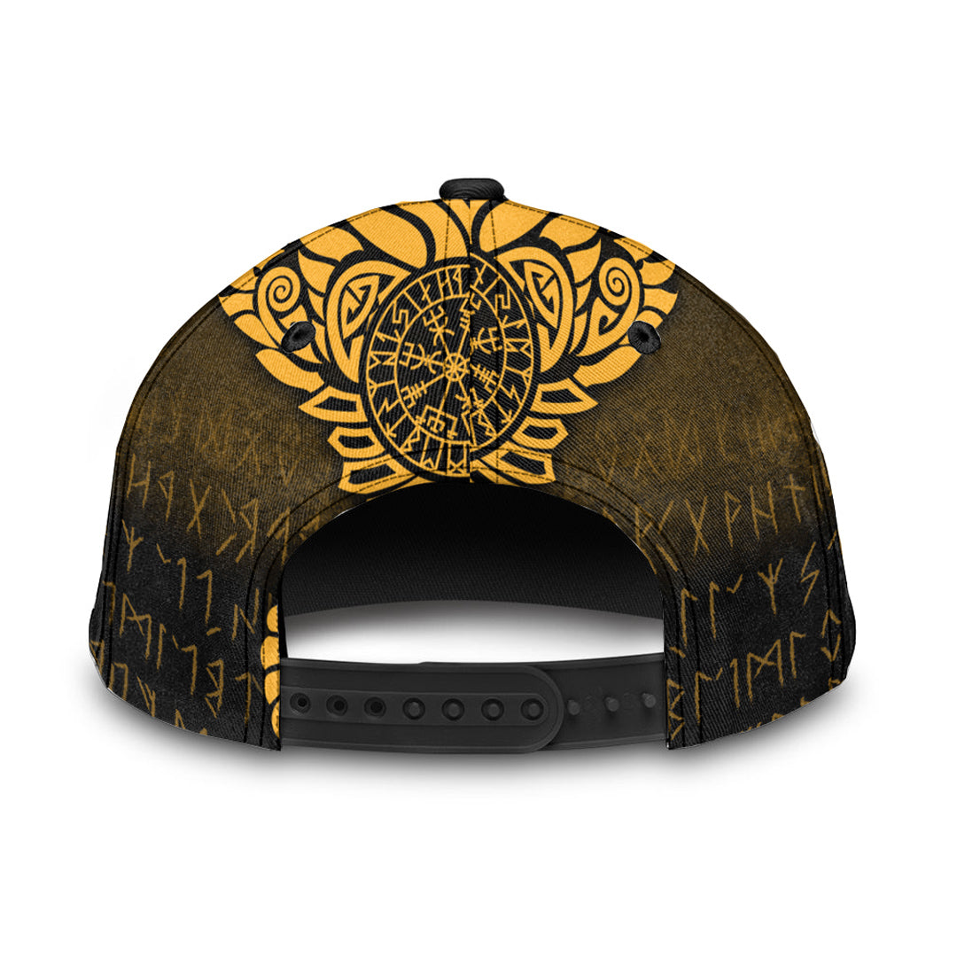 viking-classic-cap-raven-vegvisir-tattoo-gold-version-classic-cap