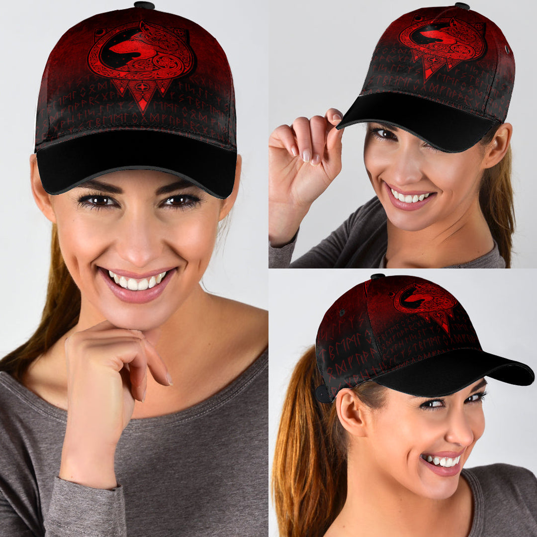 viking-classic-cap-viking-norse-wolf-red-version-classic-cap