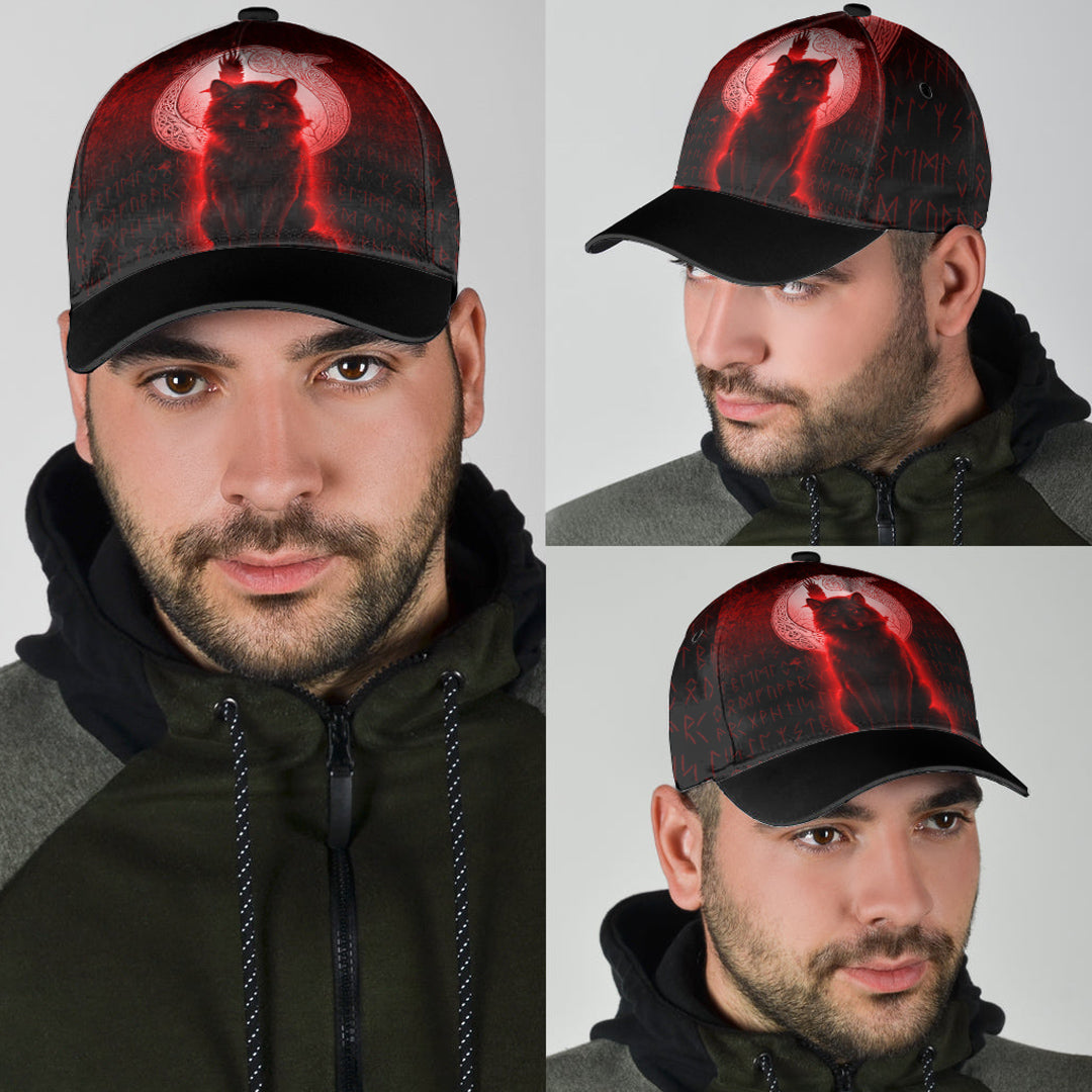 viking-classic-cap-fenrir-viking-wolf-red-version-classic-cap