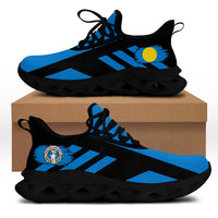 Polynesian Footwear Northern Mariana Flag Sport Clunky Sneakers -Black