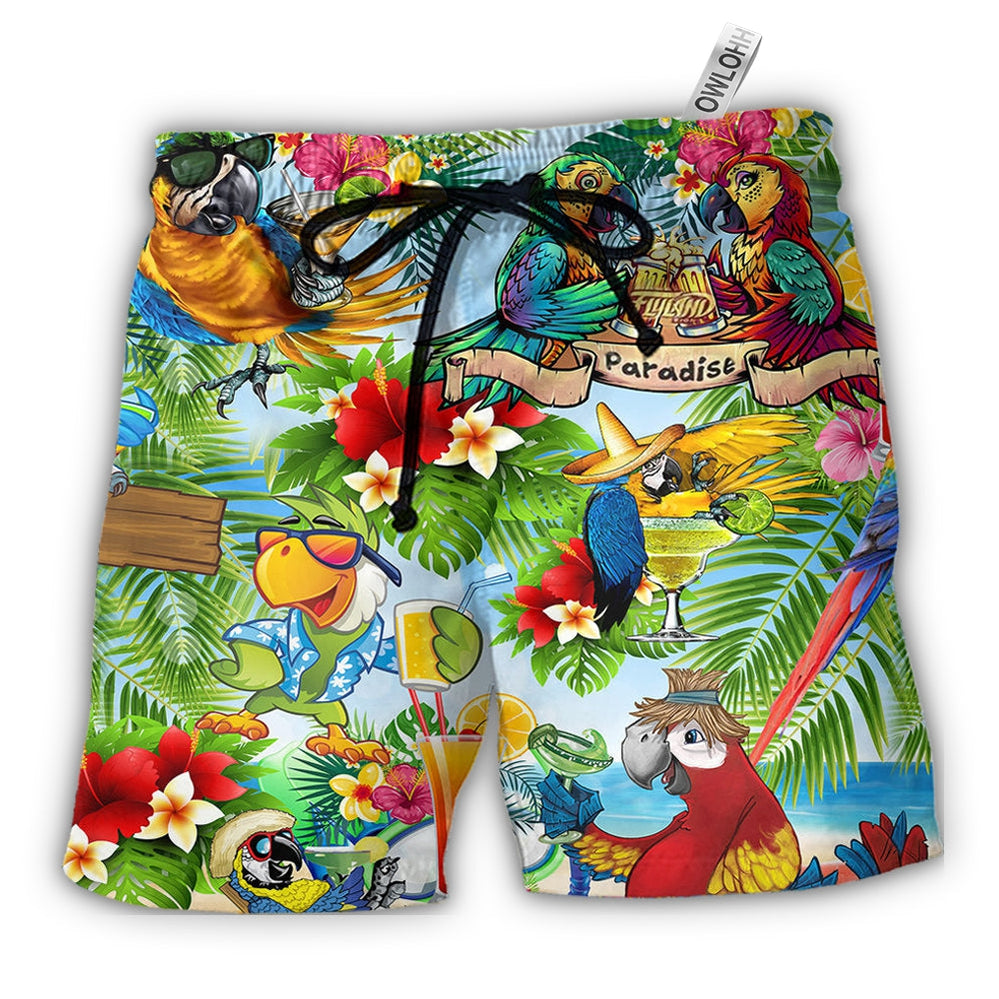 cocktails-its-five-oclock-somewhere-funny-parrot-hawaiian-shorts