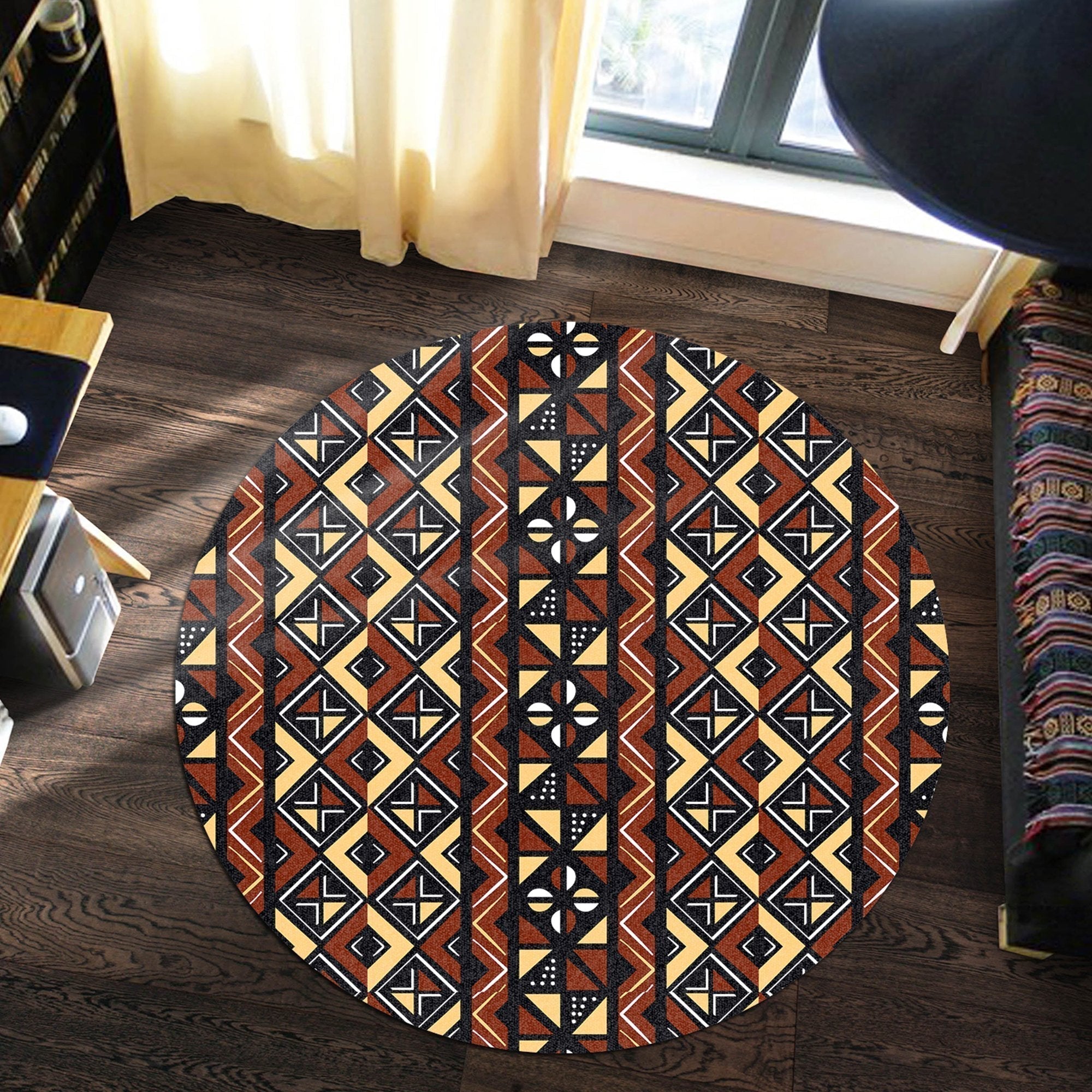 african-carpet-coffee-bogolan-round-carpet