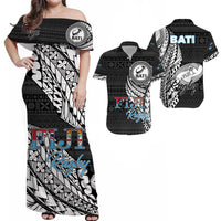 Fiji Rugby Bati Tapa Pattern Matching Hawaiian Shirt And Dress LT2 - Wonder Print Shop
