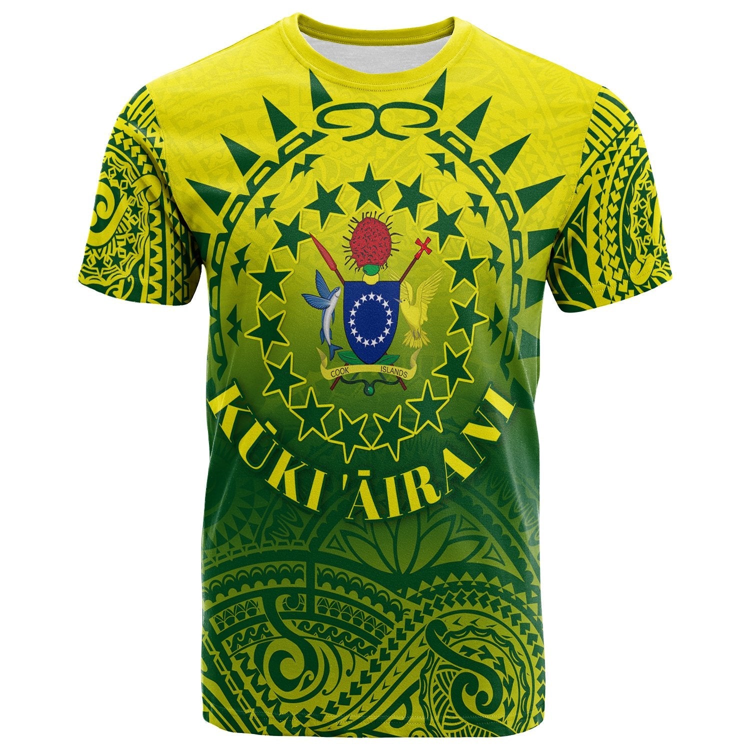 Cook Islands T Shirt Polynesian Tattoo Sunshine Lt4 - Wonder Print Shop