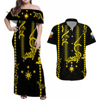 Philippines Matching Hawaiian Shirt And Dress Pechera With Side Barong Patterns LT9 - Wonder Print Shop