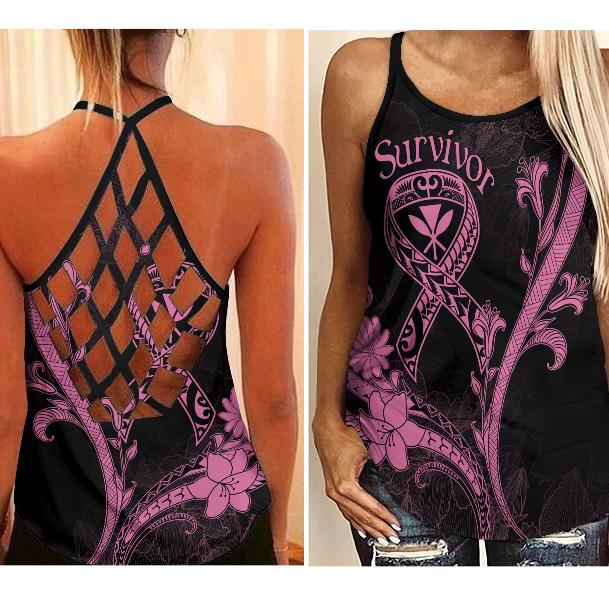 hawaii-criss-cross-tank-breast-cancer-survivor-mix-hibiscus-lt7