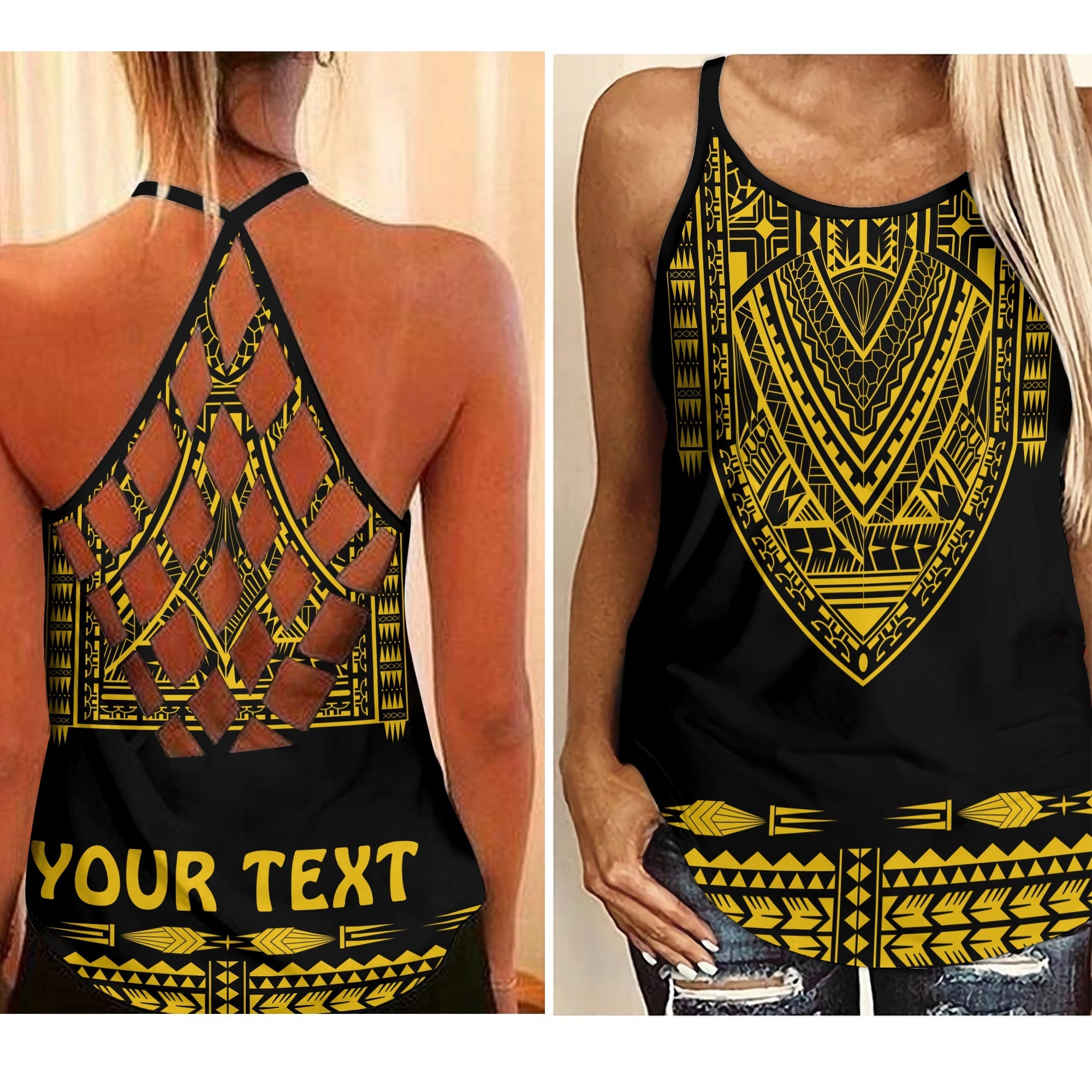 custom-personalised-polynesian-criss-cross-tank-top-dashiki-with-polynesian-tattoo-royal-golden-version-lt14