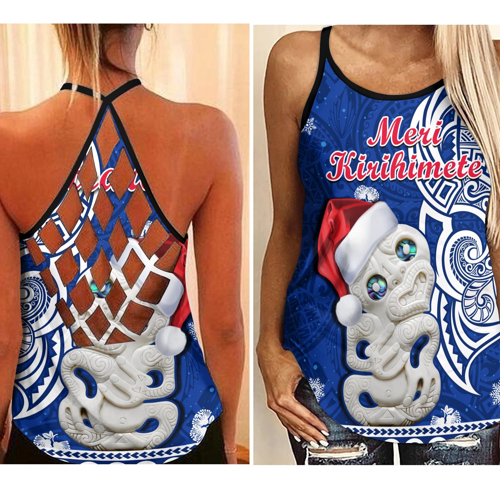 new-zealand-christmas-criss-cross-tank-top-hei-tiki-blue-pohutukawa-meri-kirihimete