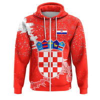 Croatia Christmas Coat Of Arms Zip Up Hoodie X Style - Wonder Print Shop