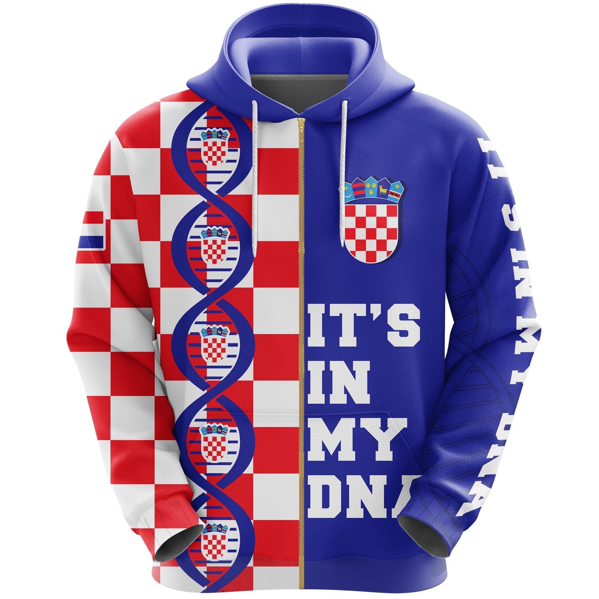 croatia-dna-zip-hoodie