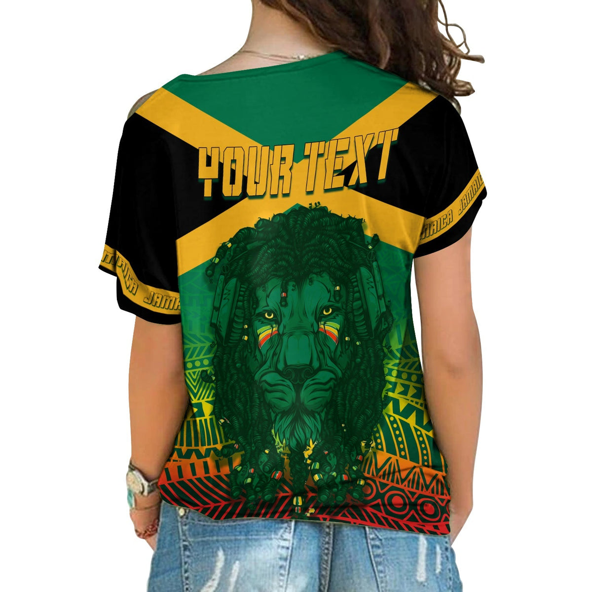 jamaica-personalised-cross-shoulder-shirt-rastafari-lion-mix-kente