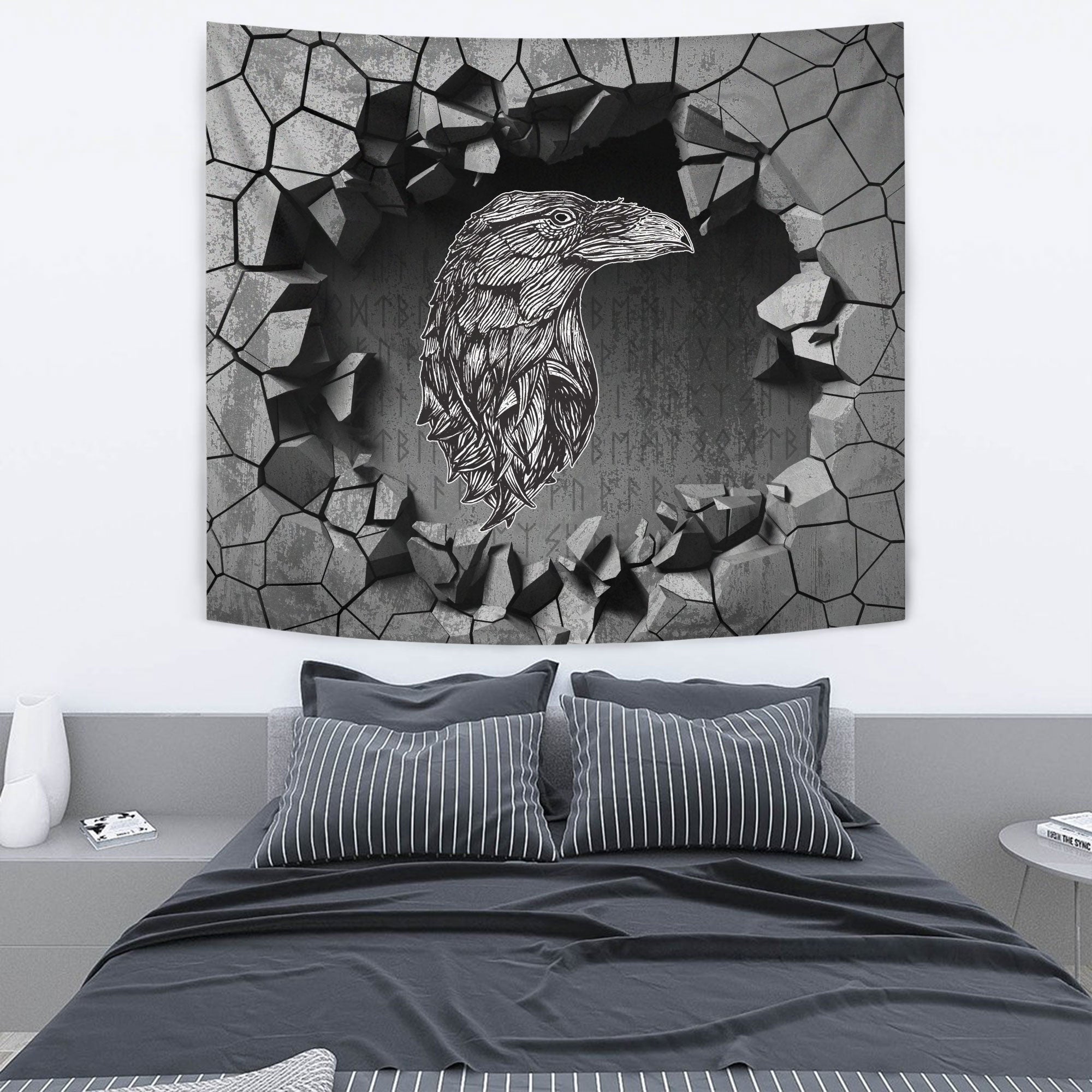 Viking Tapestry - Crest Crossed Battle Axes Tapestry RLT12 - Wonder Print Shop