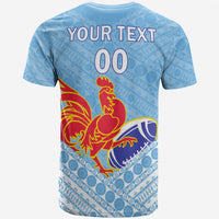 Custom Ra Fiji Rugby Union T Shirt Tapa Pattern LT12 - Wonder Print Shop