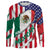 American Flag Mexican Flag Custom UV Long Sleeves Shirts, Personalized Patriotic Fishing Apparel Gifts, Fishing Long Sleeve Shirts - Wonder Print Shop