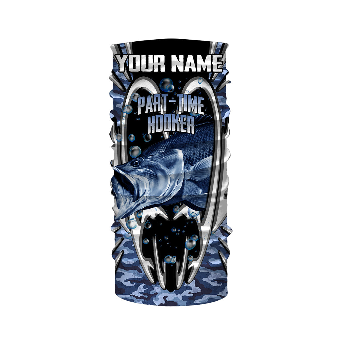 part-time-hooker-bass-fishing-blue-camo-fishing-shirts-for-men-performance-long-sleeve-uv-protection-quick-dry-customize-name-upf-30-fishing-neck-gaiters