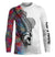 Colorful Bass Skeleton Fishing UV Protection Quick Dry Customize Name Long Sleeve Fishing Shirts UPF 30+, Fishing Long Sleeve Shirts - Wonder Print Shop