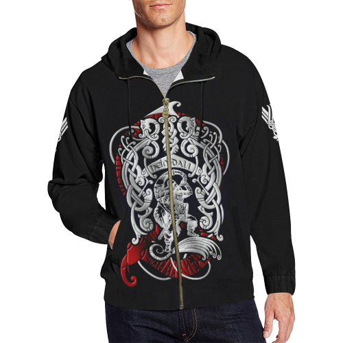 Viking Zip Hoodie - Heimdall Son Of Odin RLT12 - Wonder Print Shop