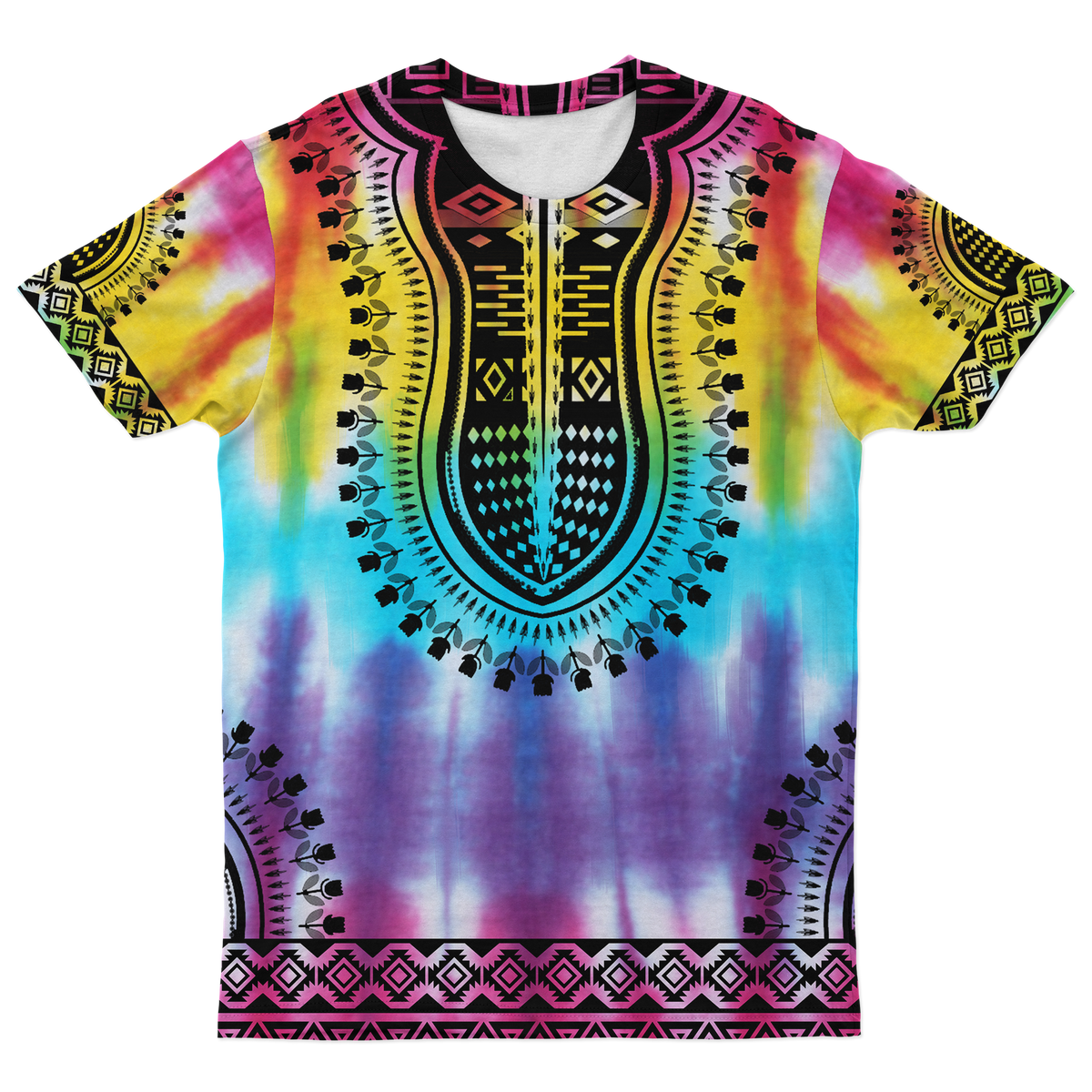 AfricanT Shirt Dashiki Tie Dye African T Shirt - Wonder Print Shop
