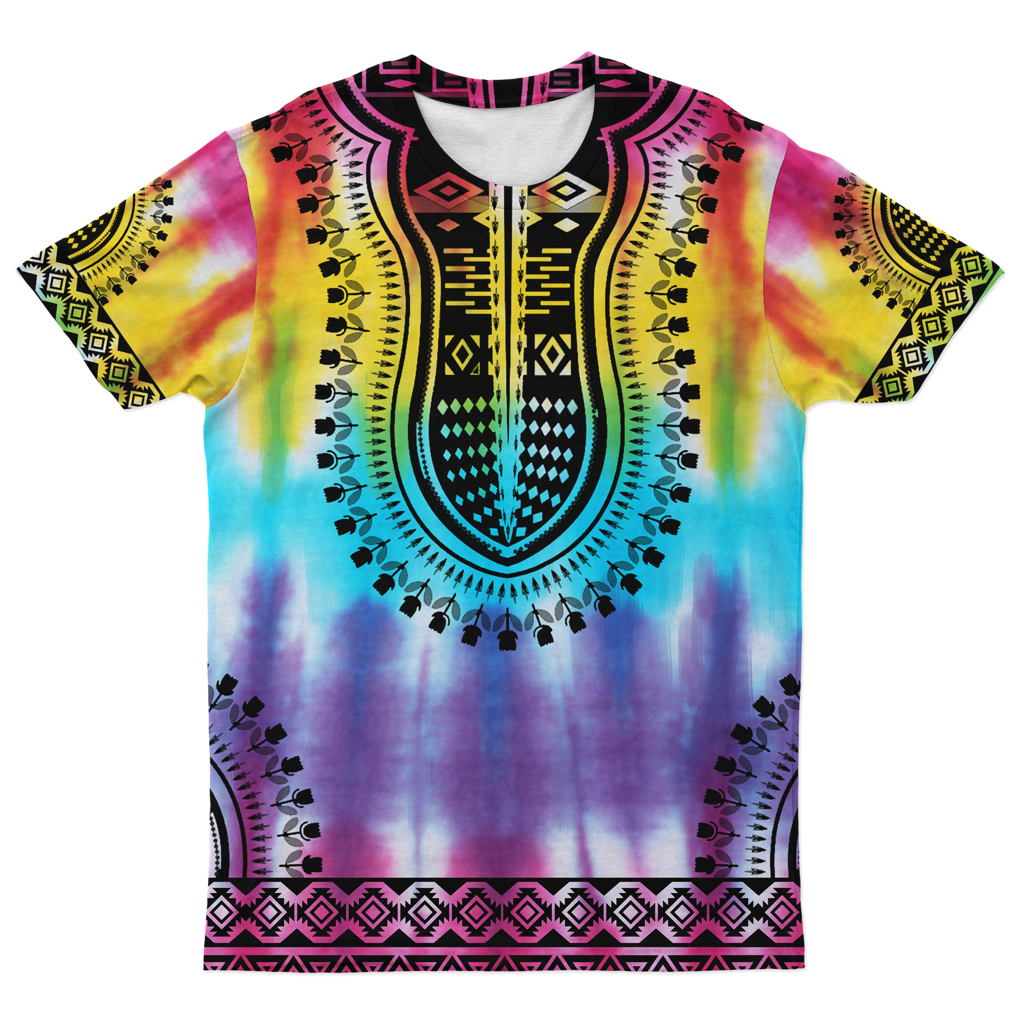 AfricanT Shirt Dashiki Tie Dye African T Shirt - Wonder Print Shop