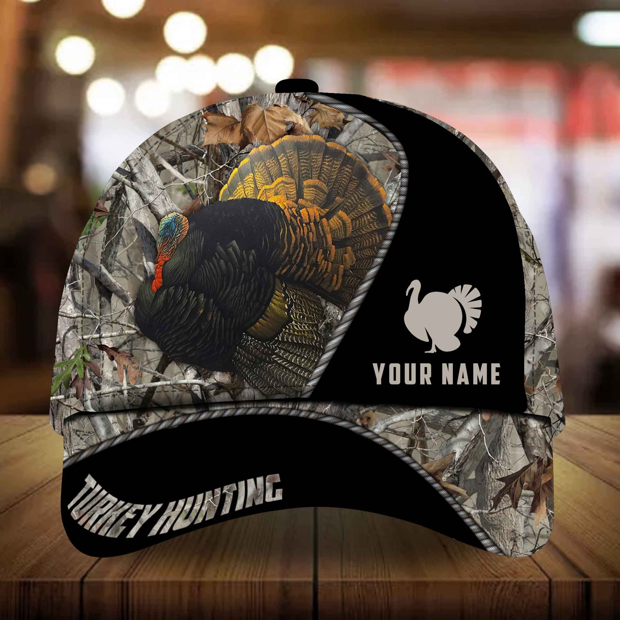 epic-vrealux-artwork-turkey-hunting-hat-cap-personalized-multicolores-3d-all-over-printed
