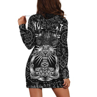 (Custom Personalised) Viking Dad Hoodie Dress Happy Fathers Day Style Runes and Mjolnir LT13 - Wonder Print Shop