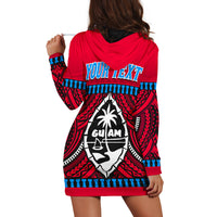 (Custom Personalised) Guam Chamorro Hoodie Dress Latte Stone Red Polynesian Haligi LT13 - Wonder Print Shop