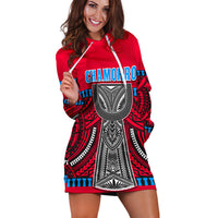 (Custom Personalised) Guam Chamorro Hoodie Dress Latte Stone Red Polynesian Haligi LT13 - Wonder Print Shop
