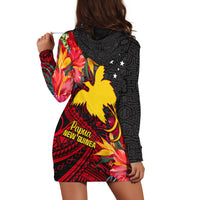 Custom Personalised Papua New Guinea Hoodie Dress Bird of Paradise LT13 - Wonder Print Shop