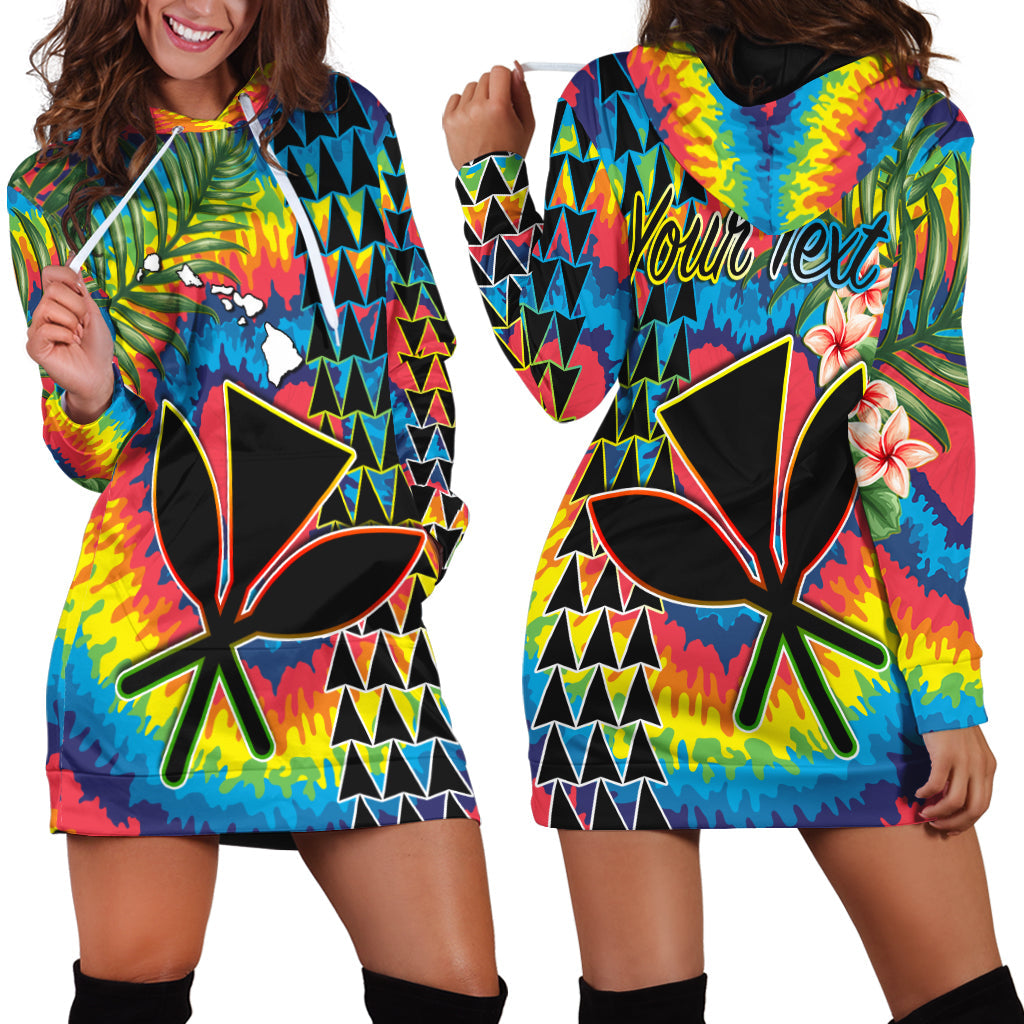 custom-personalised-hawaii-rainbow-tie-dye-hoodie-dress-flowers-polynesian-hawaiian-tribal