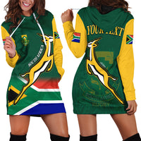 (Custom Personalised) South Africa Rugby Hoodie Dress Springboks Champion Bokke African Pattern Go Bokke LT13 - Wonder Print Shop
