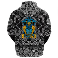 Viking Hoodie Damned with Bandana Paisley Style RLT12 - Wonder Print Shop