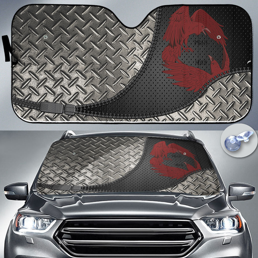 viking-auto-sun-shades-dark-red-with-odins-ravens-auto-sun-shades