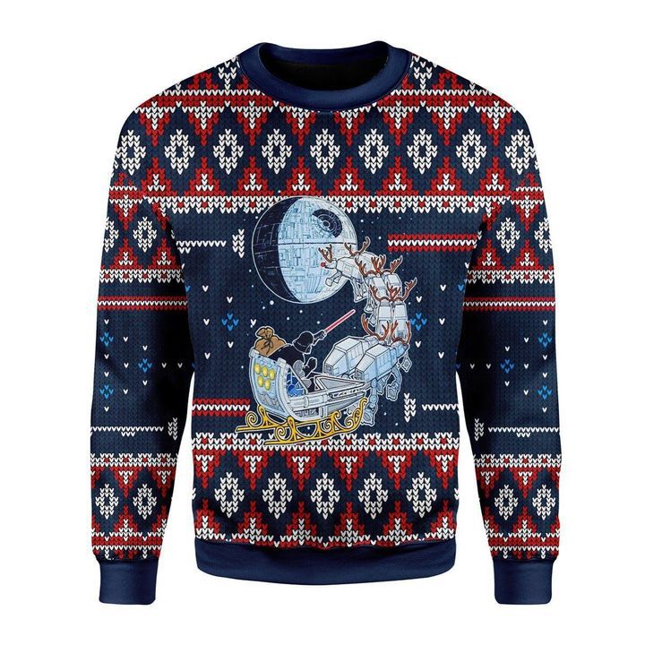 Darth Santa Ugly Christmas Sweater - Wonder Print Shop