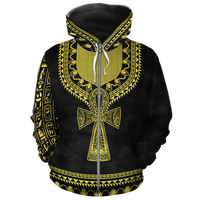 African Hoodie Printed Dashiki Ankh Hoodie - Wonder Print Shop