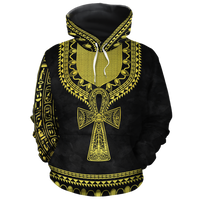 African Hoodie Printed Dashiki Ankh Hoodie - Wonder Print Shop