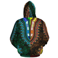 African Hoodie Dashiki Royal Pullover - Wonder Print Shop